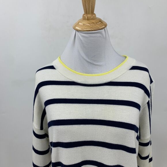 Splendid Striped Sweater Womens M Medium 5% Cashmere Blend Drop Shoulder *READ - Picture 6 of 16